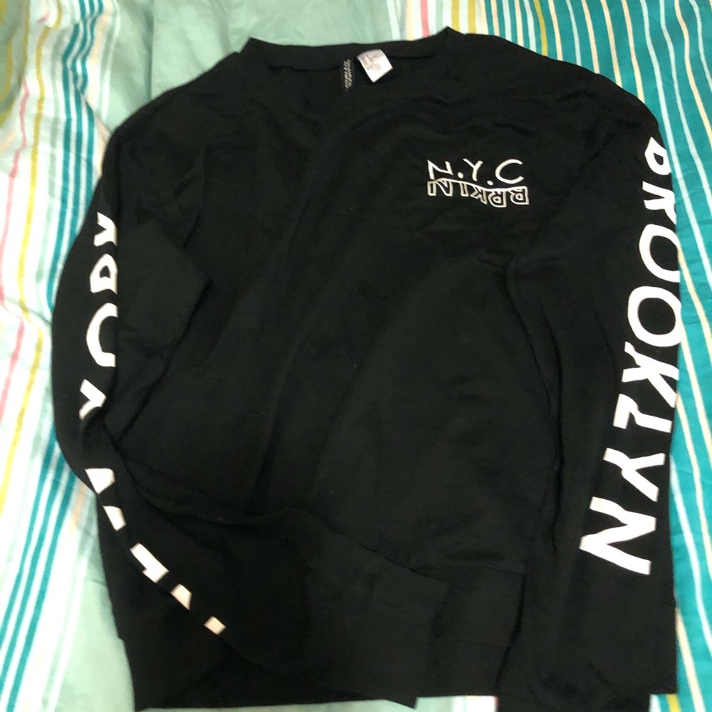 NYC-BKLYN Black Crewneck